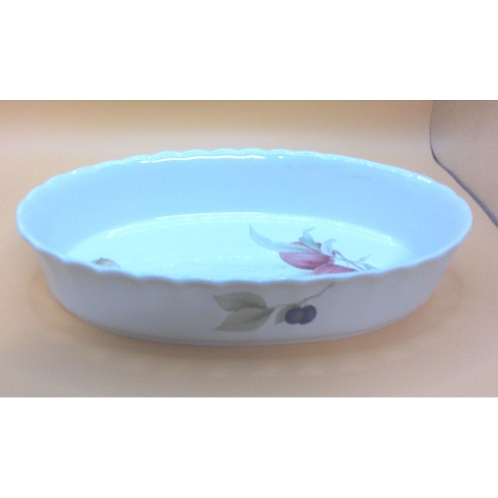 MIKASA CHINA CAJOS BELLE TERRE SMALL OVAL SHAPED BAKING DISH 10.5 X 6.5 INCHES